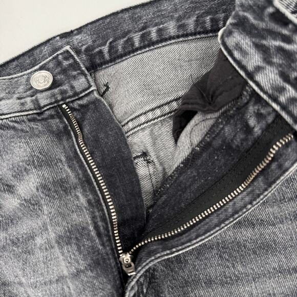 SLVRLAKE Hero Jeans Size 28 NWT Midnight Rider Distressed High Rise Fray Denim - Picture 14 of 16